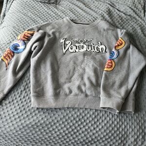 Von Dutch Flying Eye Design Gray Sweatshirt Sz XL